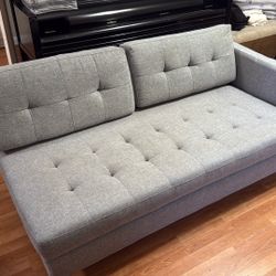 Small gray couch