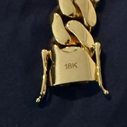Gold Cuban -plated