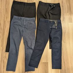 4 pairs of women's business pants, sizes 2 and 4