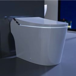 DeerValley Vertex White(Auto Flush) Dual Flush Elongated Chair Height Smart Soft Close 1-piece Bidet 12-in...