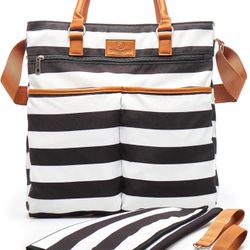 Diaper Bag, Mommy Organizer - Nappy Pockets for Diapers, Wipes and Bottles