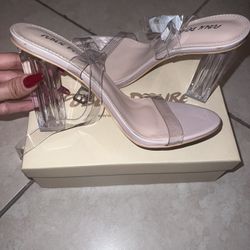 Clear Strap Heels