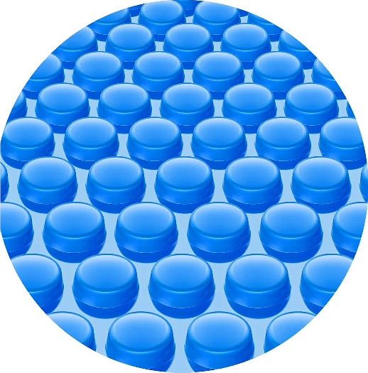 UIRWAY 16 Mil Premium Solar Pool Cover – 8ft Blue Bubble Solar Blanket for Inground and Above Ground Pools – Ultra Thick, Long-Lasting, High Heat Ret