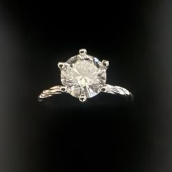 Gra Moissanite 925 Silver Ring