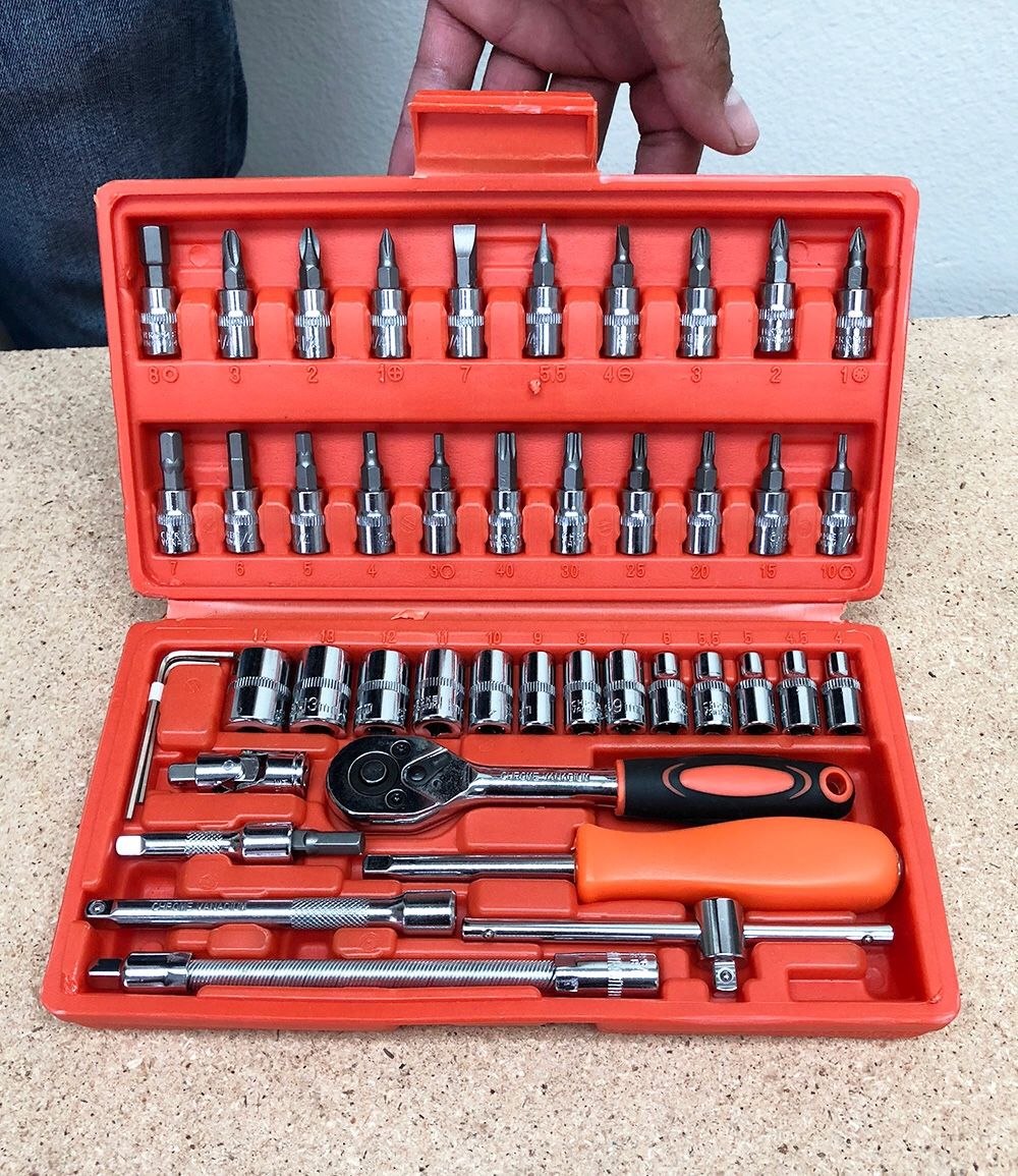 $20 Brand New Ratchet Wrench 46pcs Socket Set