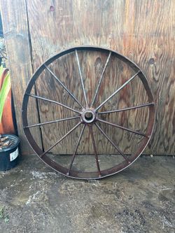 Large Metal Wagon Wheel