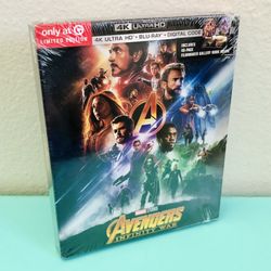 Avengers Infinity War 4K Ultra HD + Blu-ray + Digital Code Target Exclusive Limited Edition