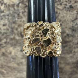 10k Nugget Ring Size 8