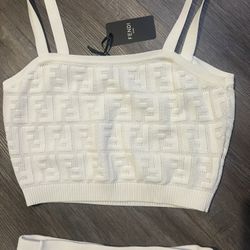 Brand New Fendi Matching White Outfit