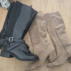 Two Womens Boots Size 7