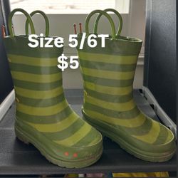 Toddler Caterpillar Rain Boots 5/6T