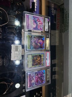 Graded Trading Cards Lot of 4