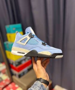 Air Jordan 4-Inspired UNC Blue Sneakers 💙