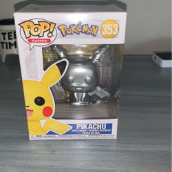 Pikachu Metallic Silver  Funko Pop 353