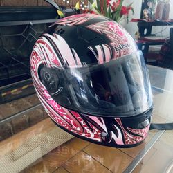 Hawk Black & Pink Helmet