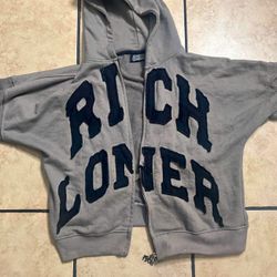 Grey and Black zip up