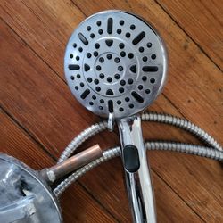 Quality Six Functions Shower Head, Level Included 