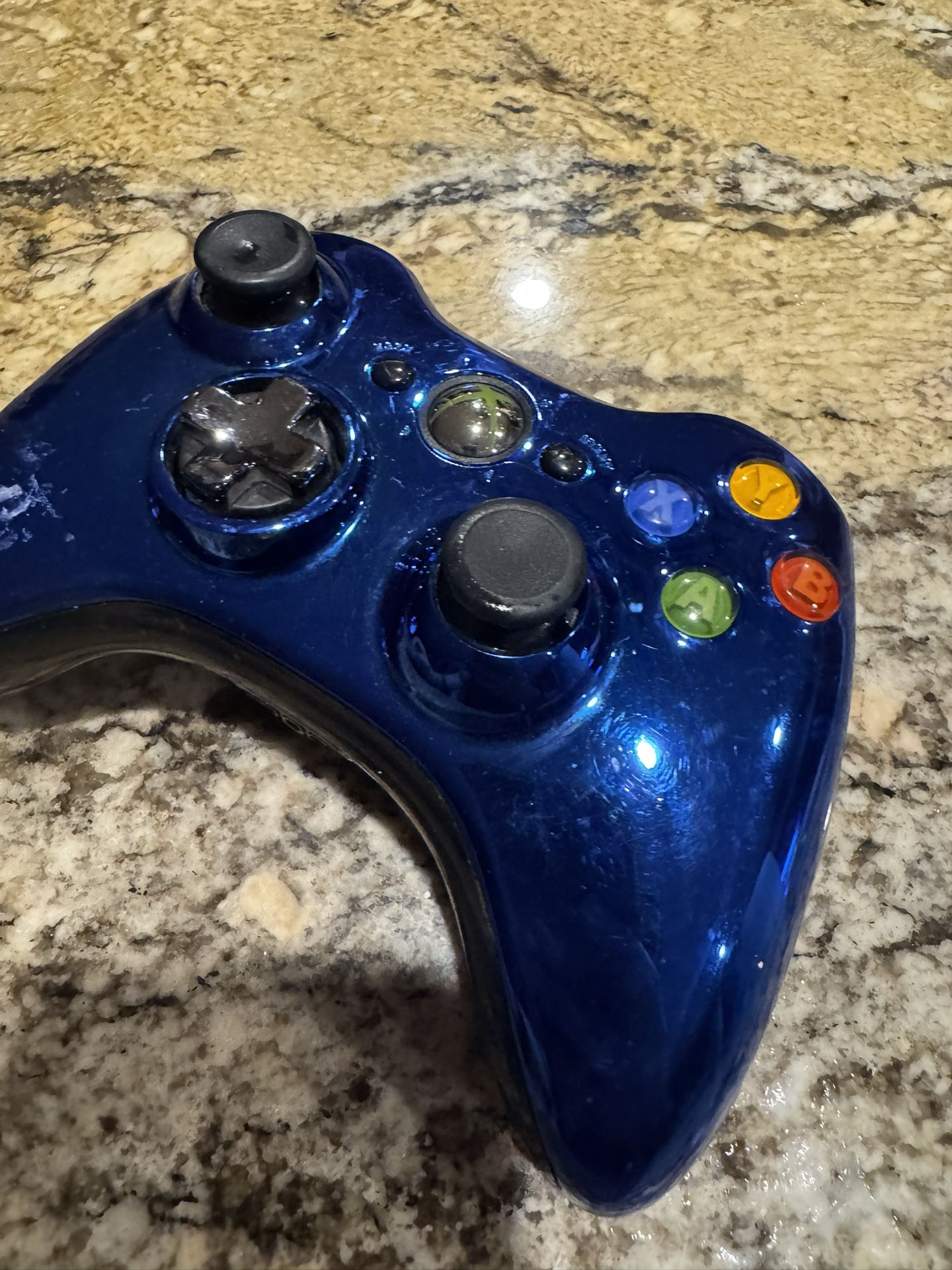 Microsoft Xbox 360 Limited Edition CHROME BLUE Wireless Controller
