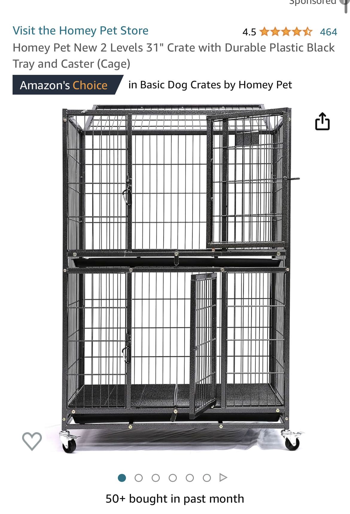 2 Tier Dog Drop Cages 