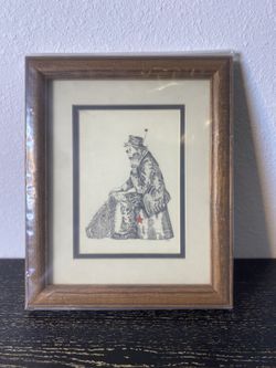 Clown & Dog signed by MAS