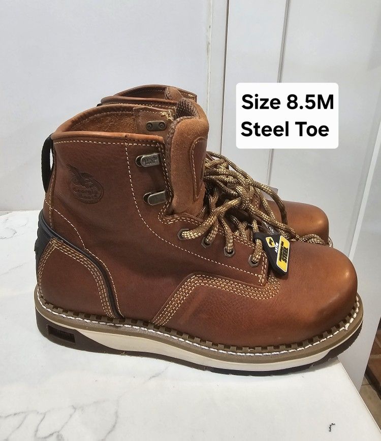 Georgia Steel Toe Work Boots Size 8.5