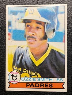 1979 Ozzie Smith Topps Rookie Card. VG-EX. HOF.