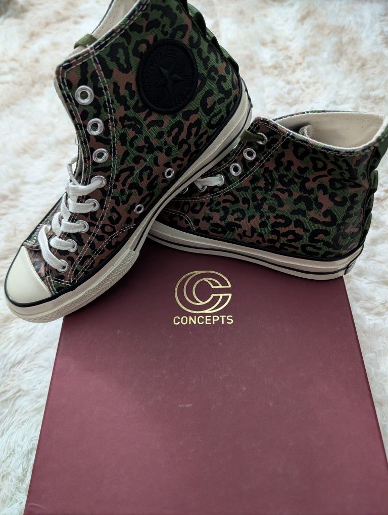 Converse x CONCEPTS Chuck Taylor HI Leapord Camo M8 W10