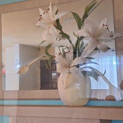 Beautiful Shadow Box Framed Art With Mirrow