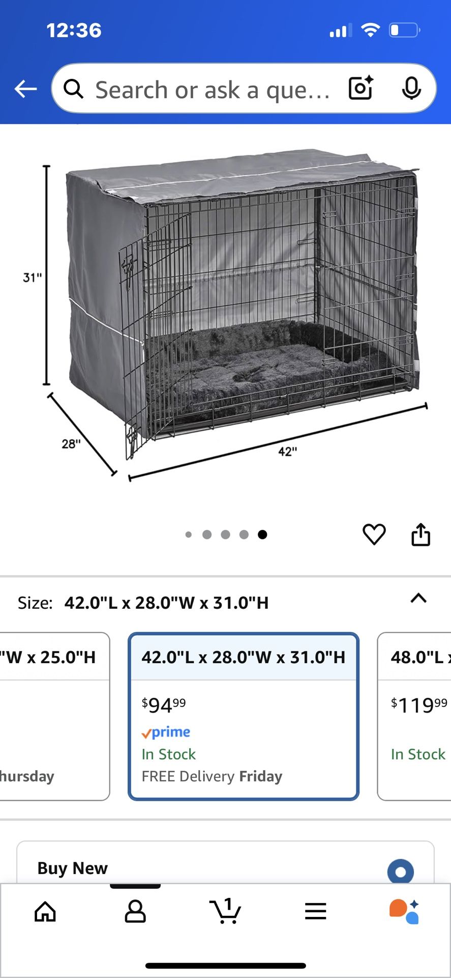 Dog Crate, Heating Station, harness, and leash