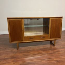 Vintage Mid-Century Teak Display Cabinet - Many More Items In Stock!