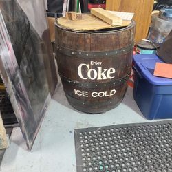 Old Wooden  Coca-Cola Barrel 