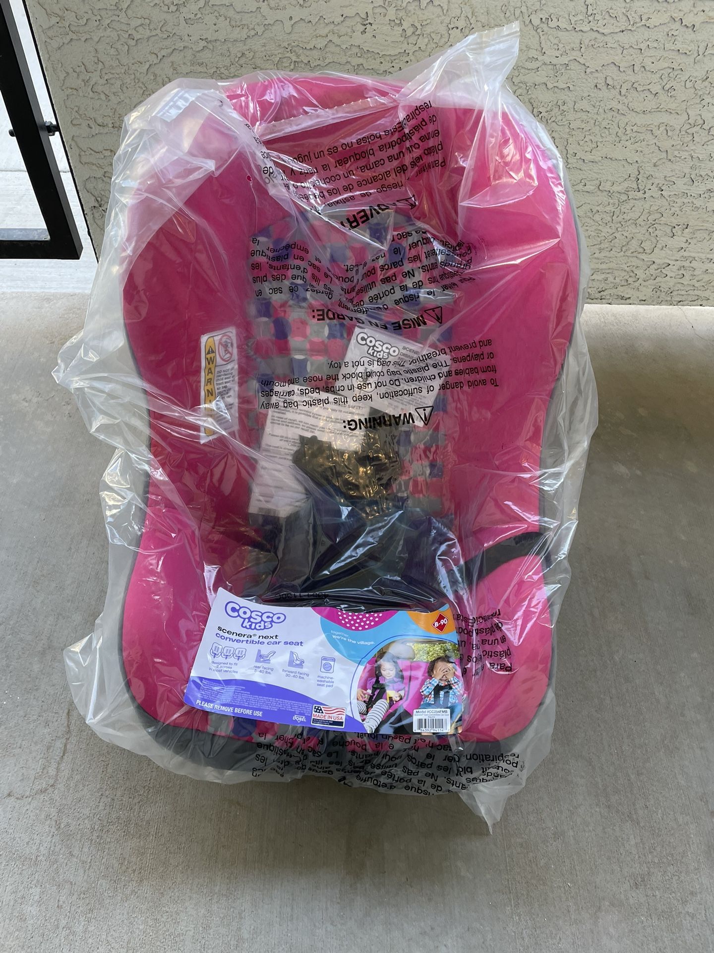Cosco Kids Scenera NEXT Convertible Car Seat, Bauble, Infant & Toddler, Unisex