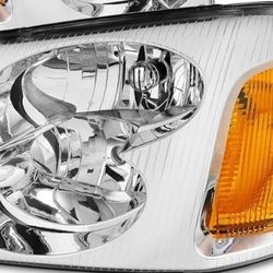 For GMC Envoy/Envoy XL/Envoy XUV OE Style Chrome Housing left side Headlight Lamp