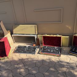 Lot of Fender Gear — Guitar Cases, Bass Case, Pedal Boards, Amp Covers, Guitar Bodies, Guitar Straps