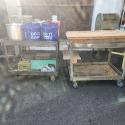 Two (2) Shop Carts 