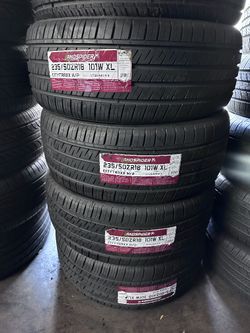 SET OF FOUR NEW TIRES 235/50/18 LANDSPIDER INCLUDING MOUNT AND BALANCED , ASK ME FOR SIZES AND BRAND 