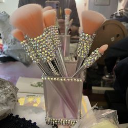 Handmade Bling Makeup Brushes 