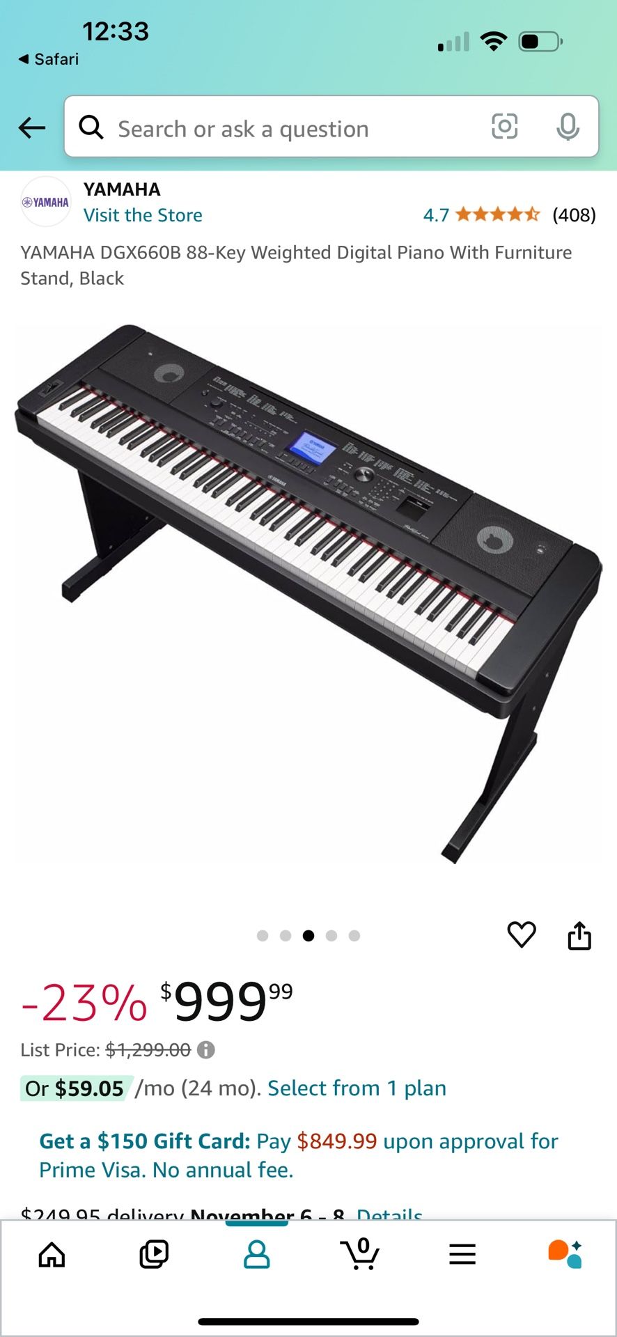 Yamaha Electric Piano Dgx 660 Like New!