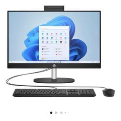 HP - 23.8" Full HD All-in-One - AMD Ryzen 3 - 8GB Memory - 512GB SSD - Jet Black