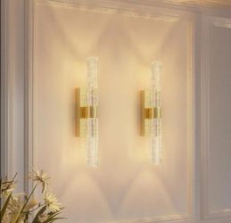Crystal Gold Wall Sconce