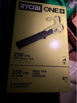 Ryobi 18v 1+250CFM Blower