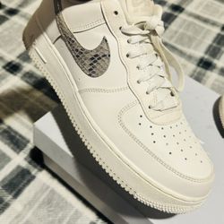 Nike Air Force 1s Ivory Snake 9.5