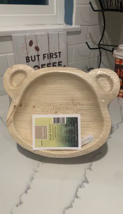 Palm leaves Bear plates 20 pack