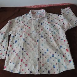 unbranded designed in germany patchwork button up jacket L