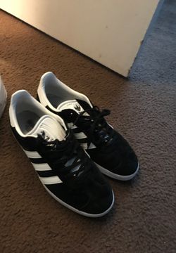 Adidas Gazelle (black/white) 9.5
