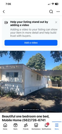 One bedroom, one bed, Mobile Home