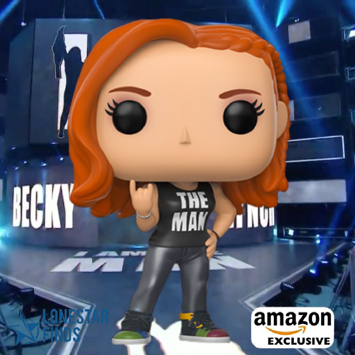 Funko POP! WWE Becky Lynch The Man Amazon Exclusive Toy Figure #70