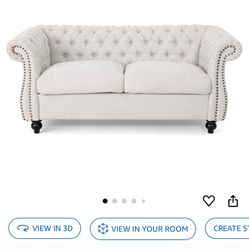 Beige Double Seater  Sofa