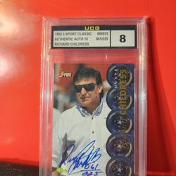RICHARD CHILDRESS SIGNED 1995 5 SPORT CLASSIC NASCAR 61/225 UCG 10/8