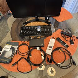 24” Computer Monitor And Accessories 